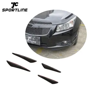 Universal Carbon Fiber Bumper Depan Sirip Canard Splitter 4 Pcs/set