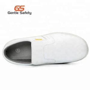 Zapatos de Seguridad Antideslizantes Blancos para la Industria Alimentaria, <span class=keywords><strong>sin</strong></span> <span class=keywords><strong>Cordones</strong></span>, para Cocina - Product Image 3