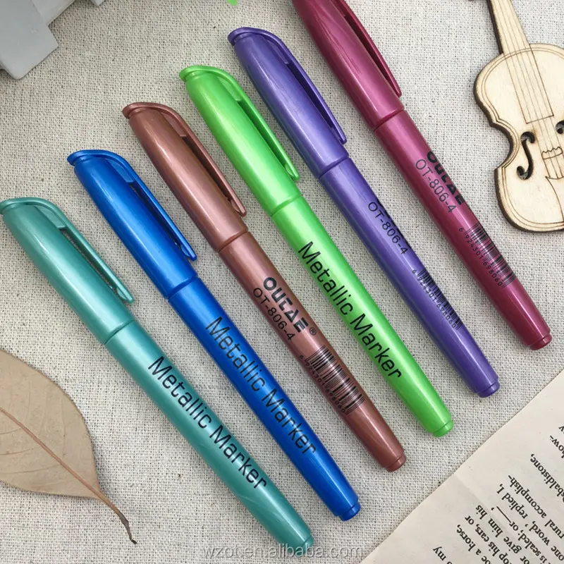 Colored Non-toxic Metallic Marker Pen Office School Supply Stationery Marker Pens