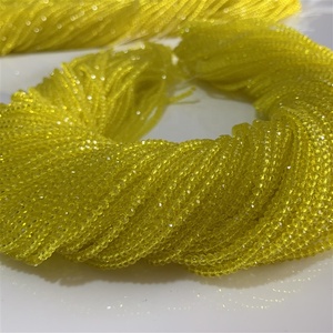 Cuentas Sueltas de Cristal Fantasma Verde Amarillo Claro para Uso Decorativo - Product Image 4