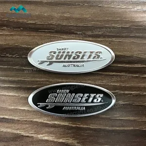 Emblem Label Logam Pelat Nama Merek Furnitur Mesin Kustom