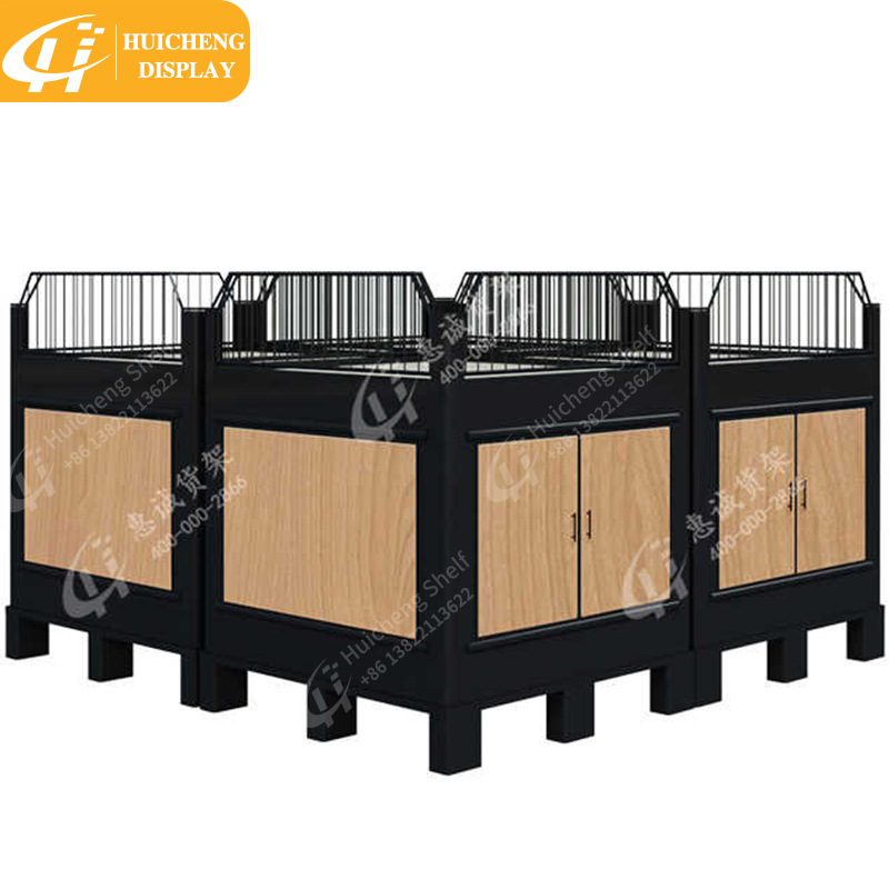 Высококачественный проволочный стол для рекламы в супермаркете для демонстрации фруктов и овощей