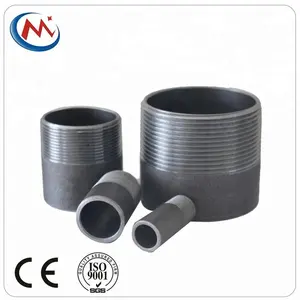 manufacture npt/bspp/bspt/din sch 40 natural black welding pipe nipple standard steel pipe nipple