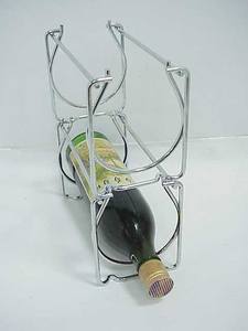 Tall White Metal Tube <b>7</b>-Tier Wine Rack <b>Iron</b> Wire Construction for Convenient Beverage Storage - Product Image 6