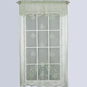 Shabby chic cortinas estampadas cortinas lateral cortinas