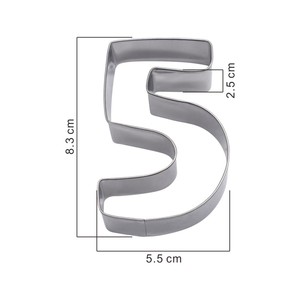 AK Nombre Emporte-pièce Ensemble pour Gâteau D'anniversaire En Acier Inoxydable Coupe Fondant Pastery Outils De Cuisson SS-87 - Product Image 3