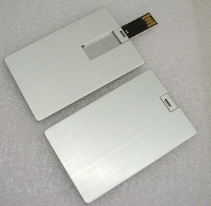 De visita del metal cardl usb flash drive, aluminio tarjeta de crédito usb - Product Image 1