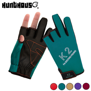 Hunthouse extérieur trois demi-doigt conception hiver imperméable respirant vêtements <span class=keywords><strong>de</strong></span> plongée gants <span class=keywords><strong>de</strong></span> pêche sans doigts - Product Image 4