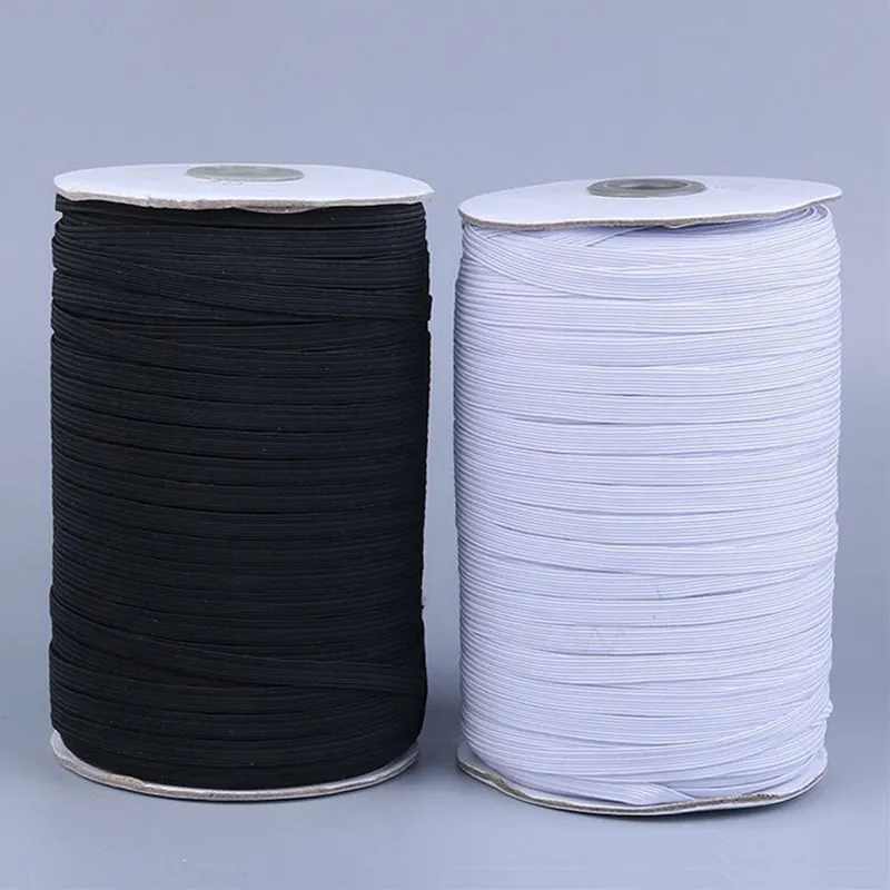 Factory 1.5cm white black knitted woven elastic tape for clothing