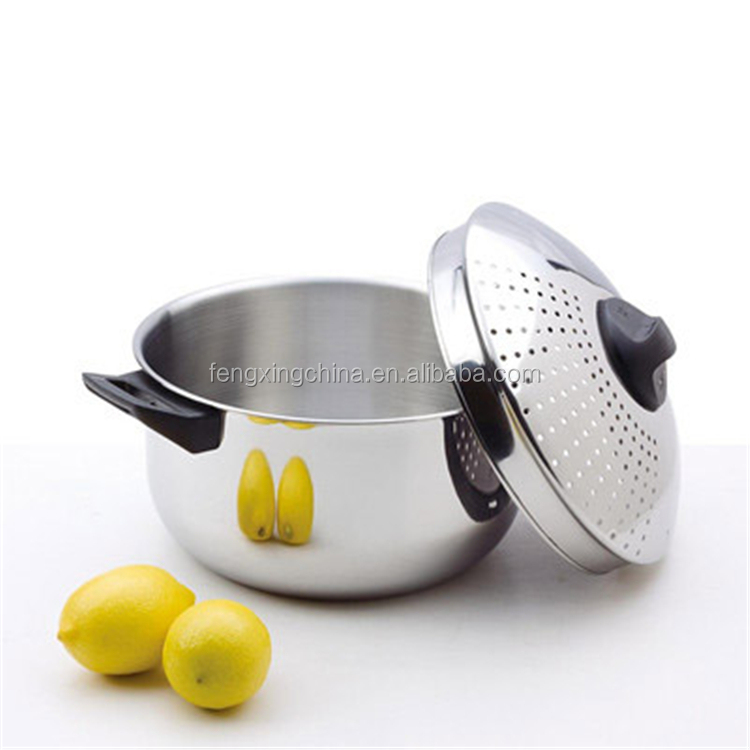 China Supplier Factory Promotion Price Modern Stainless Steel Eco-Friendly 2-Piece Pasta Cooker Pot Set Strainer Dishwasher Oven · image 5