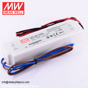 Постоянный ток Mean Well 50W <span class=keywords><strong>LED</strong></span> <span class=keywords><strong>Driver</strong></span> <span class=keywords><strong>1050mA</strong></span> LPC-60-1050 - Product Image 3