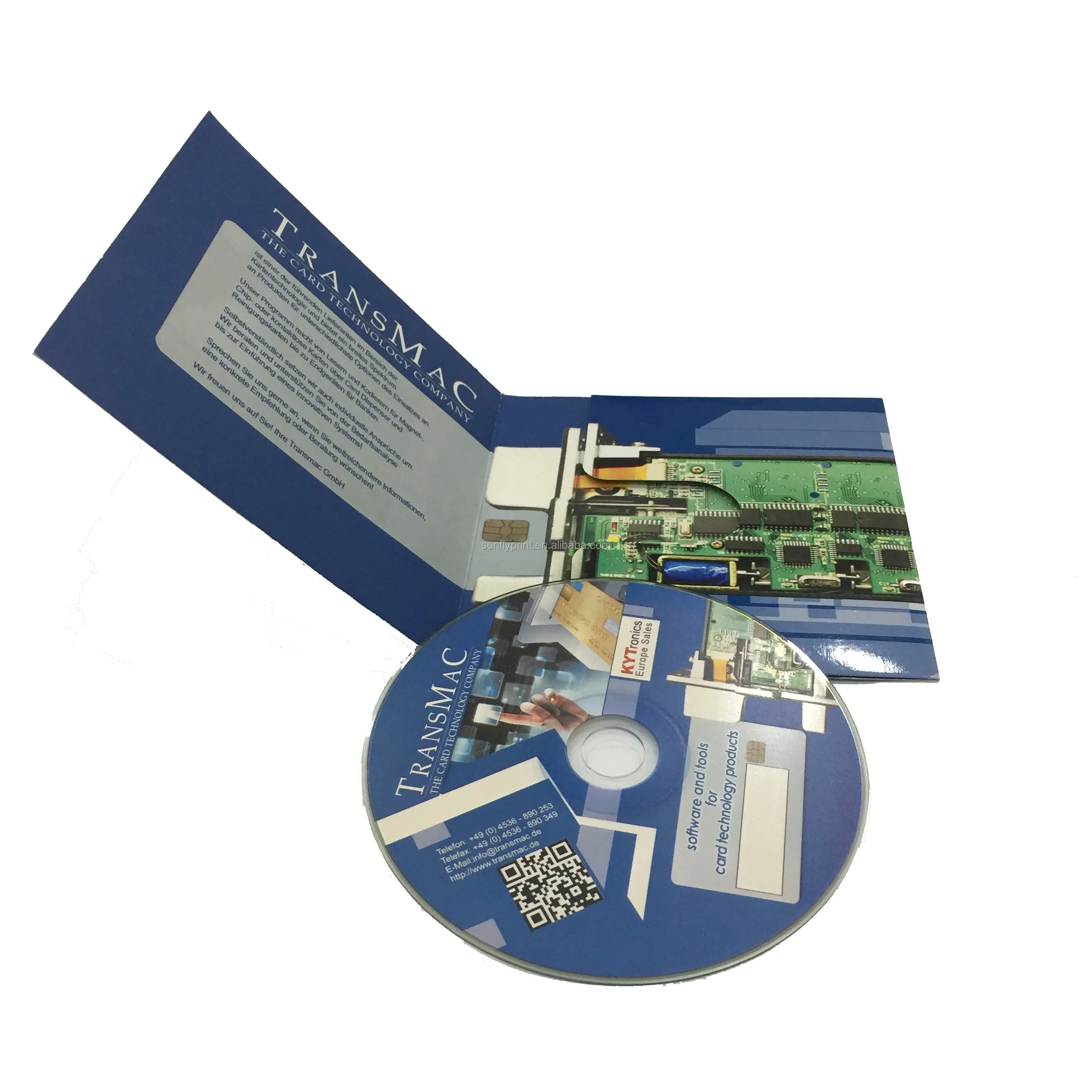 Angepasst größen Hohe Qualität Volle Farbe Sattel Stich a5 Kleine Luxus DVD Ordner Günstigste Professionelle cd Broschüre Druck