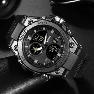 Quà Tặng Tốt Nhất 2019 Đồng Hồ Nam Màu Đen Độc Đáo Reloj De Watch Quay Số Lớn Relojes Para Hombres