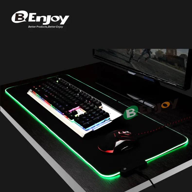2023 XXL Mauspad Office Desk Tastatur matte Extended Blank Rubber Gamer Große LED Custom Gaming RGB Mauspad