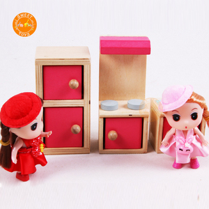 Proveedor de China 100% hecho a mano de los niños de juguete de madera, muebles de casa de muñecas en miniatura casa de muñecas de madera - Product Image 5