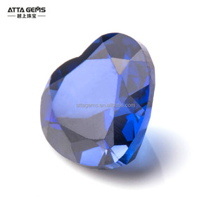 생성된 파란 사파이어 #34 실론 파란 사파이어 강옥 타원형 경쟁가격 - Product Image 6