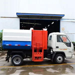 4x2 foton 3 kubische kleine Haken lift Müllwagen in Malaysia