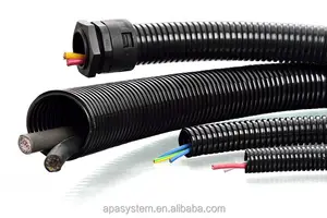 Auto-extinguível condutas flexível corrugado conduítes elétricos para proteção do cabo