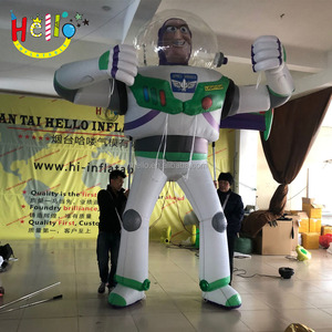 Costume de <span class=keywords><strong>robot</strong></span> gonflable amusant pour défilé de carnaval, figurines de dessins animés personnalisées - Product Image 4