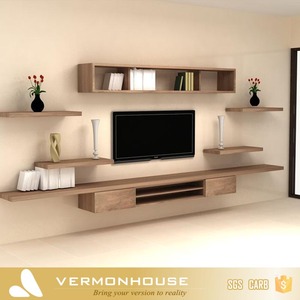 2021杭州バーモントモダンデザインLed TVキャビネットスタンドリビングルームウッドテレビショーケース画像 - Product Image 6