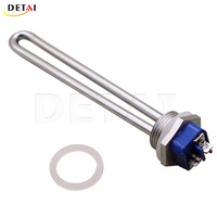 Elemento de calefacción de alta pureza, calentador de inmersión eléctrico de CC de 12v, 150w, 1 pulgada, NPT
