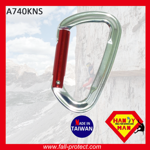 EU Standard High-Strength 24KN Aluminum Hook Rock Climbing Carabiner - Product Image 2