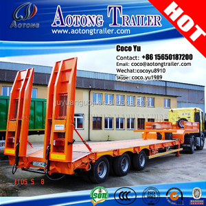 Giá rẻ Heavy duty cổ ngỗng lõm chùm tri-trục cải tạo sử dụng lowbed trailer bán để bán - Product Image 5