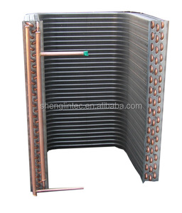 L,U forma de tubo de cobre e alumínio <span class=keywords><strong>fin</strong></span> evaporador bobina para bomba de calor - Product Image 1