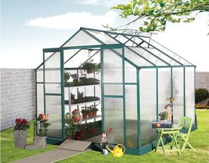 10*8 Do-it-Yourself serre-en-polycarbonate-et-aluminium - Product Image 1
