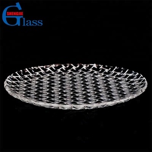 Grande <span class=keywords><strong>assiette</strong></span> ronde plate en <span class=keywords><strong>verre</strong></span> pour desserts et fruits, vente en gros - Product Image 2
