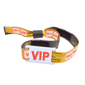 맞춤형 VIP 파티 축제 패브릭 손목밴드 이벤트용 NTAG 213 RFID 손목밴드 콘서트용 - Product Image 1