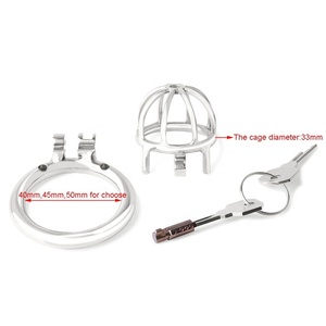 Keuschheitskäfig aus Metall für Herren, <span class=keywords><strong>Penis</strong></span>-Käfig, Keuschheitsschloss, <span class=keywords><strong>Penis</strong></span>-Schloss, Penisring für Männer - Product Image 5