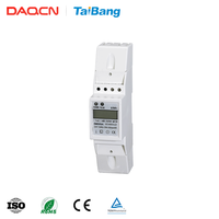 DAQCN DM25SA Peralatan Listrik Meteran Energi kWh Satu Fasa untuk Rel Din