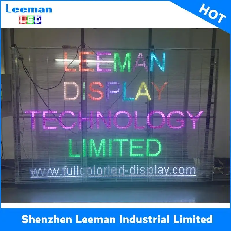 זכוכית שקופה p6.25 hd באיכות גבוהה led קיר וידאו תאורת LED PH4 דוט מטריקס LED מודול 256x128