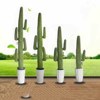 Grands Pots de Cactus artificiels en plastique, plantes en fibre de verre, décoration succulente, fleurs décoratives et couronnes toutes saisons, vente en gros