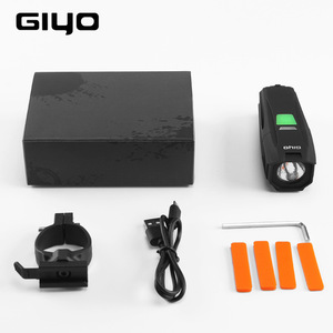 Lámpara Delantera para Bicicleta <span class=keywords><strong>LED</strong></span> GIYO Impermeable IP-65, Recargable por USB, Batería 18650, 450LM - Product Image 6