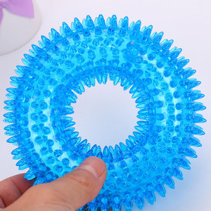 Bán Buôn Màu Trong Suốt TPR Gai Vòng Dog <span class=keywords><strong>Chew</strong></span> Đồ Chơi Cho Vật Nuôi - Product Image 2