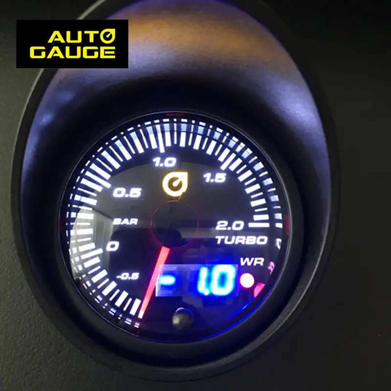 Automatico Colorato Digitale Meter Auto Da Corsa Picco Attenzione Turbo Boost Calibro