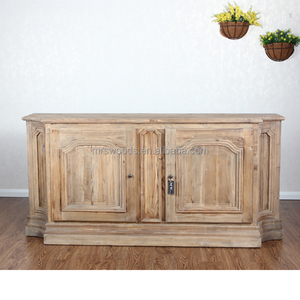 Armoire en bois Vintage, ferme, pays, incurvé, armoire de rangement en bois recyclé, armoires de salon antiques - Product Image 2