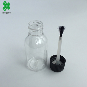 30Ml 1Oz Nhựa PET Rõ Ràng Chai Với Bàn Chải Vít Nắp Đậy Để Đóng Gói Móng Tay, Keo, Chất Lỏng, Touch-Up Sơn - Product Image 3