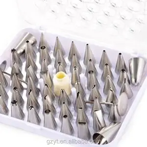 Stainless Steel Set Of 52pcs Cream For Cake Decoration Decorating Cake Icing Nozzle