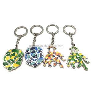 Porte-clés en métal émaillé en forme de taureau, souvenir de <span class=keywords><strong>Barcelone</strong></span>, Espagne, porte-clés en forme de taureau, souvenir de style Gaudí, Espagne - Product Image 6