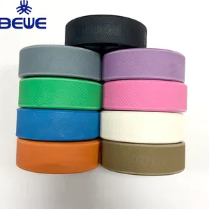 factory made cheap custom OEM color green red blue white pink orange brown cheap colorful hockey puck