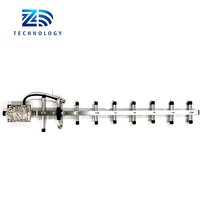 Antena Yagi Direccional de 9 Elementos GSM 13DBi 900-1800MHz con Conector N-Hembra para Amplificador de Señal de Teléfono Celular
