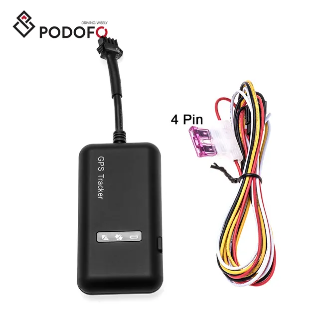 Podofo เครื่องติดตาม GPS รถยนต์ขนาดเล็ก TK110,อุปกรณ์ติดตามยานพาหนะ GSM GPRS GPS แบบเรียลไทม์ Google Link เรียลไทม์ GT02