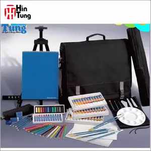 101pcs Value Packed Easel Painting and Drawing Art Set in Portfolio Bag