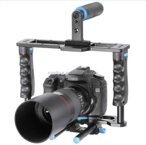 Rundour DSLR Video Ổn Định Máy Ảnh Rig Cage Kit Vai Núi Rig + Matte Box + Follow Focus + Lồng Cho Canon 5D Mark III 5D2 60D 7 - Product Image 2