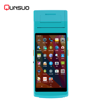 Nuevo PDA 5501 Wifi Móvil con Pantalla Grande Android, Escáner de Código de Barras, Terminal Punto de Venta, Impresora Combinada
