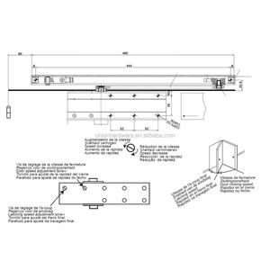 Alta Qualità CE Standard Braccio Scorrevole Door Closer per 30-80kgs porta, <span class=keywords><strong>dorma</strong></span> chiudiporta, porta scorrevole automatica più vicino - Product Image 2