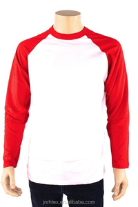 Commercio all'ingrosso 100% cotone manica lunga Baseball T-Shirt Raglan Tee uomini
